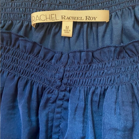 Rachel Roy asymmetrical sleeveless flowy top with adjustable peep hole opening - Picture 7 of 7